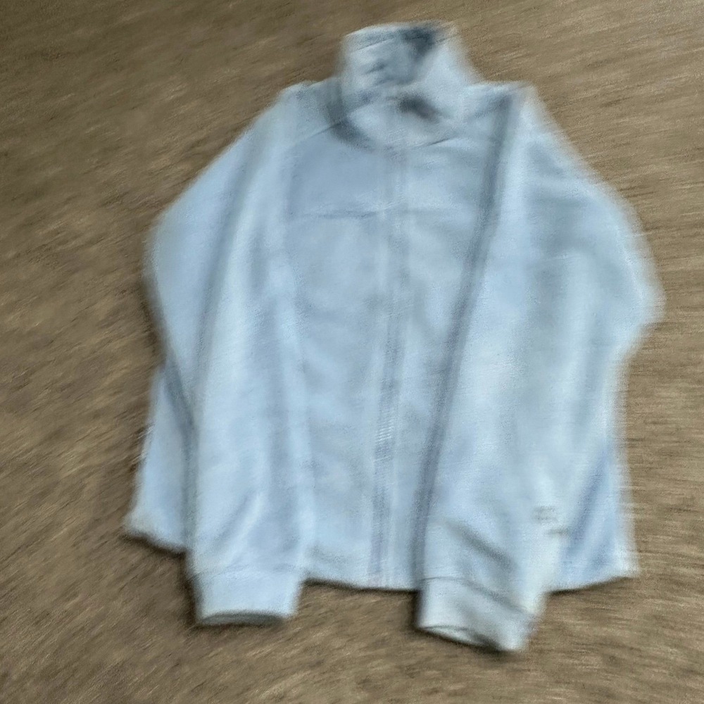 Columbia Fleece Jacket Womens Size M Light Blue Full Zip Interchange Outdoor